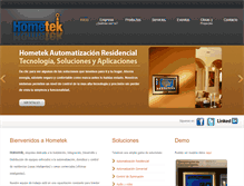 Tablet Screenshot of grupohometek.com